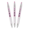 Signo 207 City Of Hope Edition Gel Pen, Retractable, Medium 0.7 Mm, Black Ink, Translucent Pink/White Barrel, Dozen
