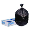 High-Density Can Liners, 60 Gal, 22 Mic, 38 x 60, Black, Perforated Roll, 150/Carton