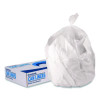 High-Density Can Liners, 45 Gal, 22 Mic, 40 x 48, Natural, Perforated Roll, 150/Carton