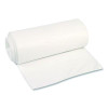 High-Density Can Liners, 45 Gal, 22 Mic, 40 x 48, Natural, Perforated Roll, 150/Carton