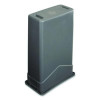 Trimline Rectangle Waste Container, 23 Gal, Plastic, Gray, 4/Carton