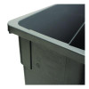 Trimline Rectangle Waste Container, 23 Gal, Plastic, Gray, 4/Carton