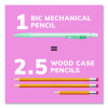 Xtra Smooth Mechanical Pencil, Hb #2 Black Lead, Assorted Pastel Color Barrels, 40/Pack