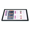 Menu Holder For 11 x 17 Menus, Landscape Orientation, 18.9 x 12.6 Holder, Clear/Black