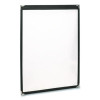 Menu Holder For 11 x 17 Menus, Portrait Orientation, 11.7 x 18, Clear/Black/Silver
