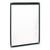 Menu Holder For 8.5 x 11 Menus, Portrait Orientation, 9.3 x 11.9 Holder, Clear/Black/Gold