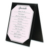 Table-Top Menu Holder, For 5 x 7 Menus, 5.6 x 7.6 Holder, Black