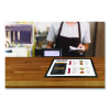 Menu Holder For 8.5 x 11 Menus, Landscape Orientation, 12.6 x 10.2 Holder, Clear/Black