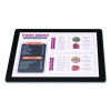 Menu Holder For 8.5 x 11 Menus, Landscape Orientation, 12.6 x 10.2 Holder, Clear/Black