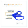 Kids Scissors Classpack, 5" Long, Straight Assorted Handle Colors, 12/Pack
