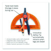 Locking Compass And Protractor Set, 12" Maximum Diameter, 6" Ruler Edge, Randomly Assorted Colors