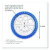 360 Degree Angle And Circle Maker 2-In-1 Protractor And Compass Tool, 2" Ruler Edge, Plastic, Randomly Assorted Color