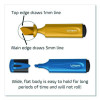 Fluo Peps Metallic Glitter Highlighter, Assorted Ink, Chisel Tip, Assorted Barrel, 4/Pack
