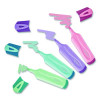 Fluo Peps Pastel Glitter Highlighter, Assorted Ink, Chisel Tip, Assorted Barrel, 4/Pack