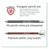 Black'Peps Jumbo Triangular Pencils, Hb (#2), Black Lead, Orange/Black Barrel, Dozen