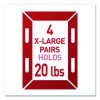 Damage-Free Hanging Picture Hanging Strip Pairs, Holds Up To 5 Lb, White, 16/Pack