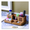 Bamboo Desk Organizer, 7 Compartments, 14.09 x 8.62 x 5.28, Natural Wood Grain, Bamboo