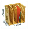 Bamboo Magazine File, 14.09 x 14.41 x 14.41, Brown
