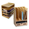 Bamboo Magazine File, 14.09 x 14.41 x 14.41, Brown