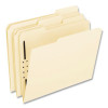 Manila Fastener Folders, 1/3-Cut Tab: Assorted, Expands 0.75", 2 Fasteners, Letter Size, Manila, 50/Box