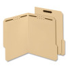 Manila Fastener Folders, 1/3-Cut Tab: Assorted, Expands 0.75", 2 Fasteners, Letter Size, Manila, 50/Box