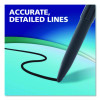 Wet Erase Marker, Fine Bullet Tip, Black, 12/Pack