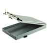 Recycled Aluminum Citation Holder Clipboard, 1/2" Clip Capacity, Holds 6 x 11 Sheets, Silver
