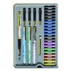 Master The Art Of Calligraphy Fountain Pen Set, 33 Pieces, (5) Nib Sizes, (7) Ink Colors, (4) Barrel Colors