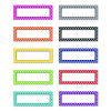 Moroccan Magnetic Labels, 10 Assorted Colors, 2.5" x 1", 30/Pack