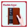 Flexible-Cover Business Journal With Elastic Closure, 1-Subject, Narrow Rule, Cognac Cover, (128) 8 x 5.5 Sheets
