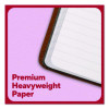 Flexible-Cover Business Journal With Elastic Closure, 1-Subject, Narrow Rule, Cognac Cover, (128) 8 x 5.5 Sheets