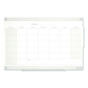 Magnetic Glass Dry Erase Board With Templates, Six Views, 3 Ft x 2 Ft, White Surface