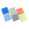 Ultra Sticky Note Pads, Note Ruled, 4" x 4", Assorted Colors, 100 Sheets/Pad, 6 Pads/Pack