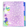Silver Lining Five-Subject Spiral Notebook, Medium/College Rule, Randomly Assorted Cover Color/Design, (150) 11 x 9 Sheets