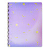 Celestial Body Spiral Notebook, 1-Subject, Medium/College Rule, Assorted Cover Colors/Designs, (80) 11 x 8.5 Sheets, 3/Pack