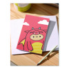Smoko Tayto Dragon Layflat Notebook, 1-Subject, Medium/College Rule, Orange/Yellow/White Cover, (72) 8 x 5 Sheets