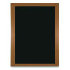 Chalkboard Sign, Black Surface, Brown Frame, 12 x 16