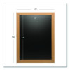 Chalkboard Sign, Black Surface, Brown Frame, 12 x 16