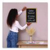 Chalkboard Sign, Black Surface, Brown Frame, 12 x 16