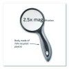 2.5X Soft Touch Large Magnifying Glass, Plastic Lens, 3" Dia, Randomly Assorted Color