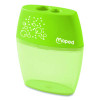 Shaker Two-Hole Canister Pencil Sharpener, 3.74 x 1.02 x 4.92, Randomly Assorted Color
