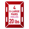 Picture Hanging Strips, X-Large, Removable, Holds Up To 20 Lbs Per 4 Strips, Black, 8 Pairs/Pack
