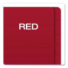 Pressboard End Tab Classification Folders, Straight Tab, Expands 1.75", 1 Divider, 4 Fasteners, Letter Size, Red, 10/Box
