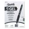 S-Gel Fashion Barrel Gel Pen, Retractable, Medium 0.7 Mm, Black Ink, Pearl White Barrel, 8/Pack