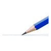 Pre-Sharpened Wooden Pencils With (40) Block Erasers, Hb #2 Black Lead, Blue Barrel, 500/Pack