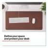 Tech Anti-Slip Faux Leather Desk Pad, 31.5 x 15.7, Brown