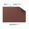 Tech Anti-Slip Faux Leather Desk Pad, 31.5 x 15.7, Brown