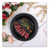 Quiet Classic Laminated Foam Dinnerware, Plate, 10.25" Dia, Black, 125/Pack, 4 Packs/Carton