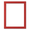 Self-Adhesive Sign Holders, 8.5 x 11 Insert, Clear With Red Border Frame, 2/Pack