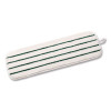 Microfiber Flat Mop, 18", White/Stripes, Microfiber Pad, 100/Carton